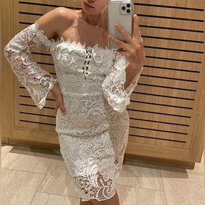 White Off-Shoulder Dress